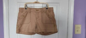 Aeropostale Khaki Tan Women's Size 7/8 Low Rise Shorts - Picture 1 of 3