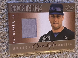 2010 Sportkings Cal Ripken Jr Autograph Memorabilia Auto Jersey SILVER 1/2 Other - Picture 1 of 2