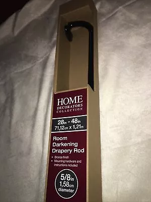 Varilla para cortinas oscurecedoras de habitación decoradores de hogar bronce 28 pulgadas - 48 pulgadas nueva Foto 1 de 4