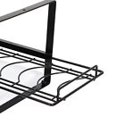 (Black)Kitchen Cabinet Storage Shelf Rack Bowls Dishes Plates Drainboard