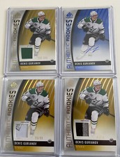 2017-18 UD SP Authentic Rookie Auto Patch Lot Denis Gurianov 4 Cards Rc Signed