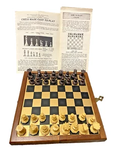 Vintage 1960’s William F. Drueke Little Jewel Magnetic Travel Chess Set Complete - Picture 1 of 10