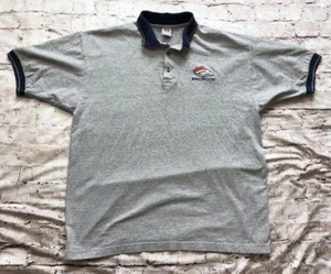 True Fan Official NFL Denver Broncos grau grey Polo Herren Gr. XL Football - Bild 1 von 6