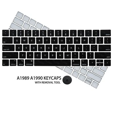 Keycaps Keys Cap US Set Replacement for MacBook Pro A1989 A1990 2018 2019 + Tool - Image 1 of 4