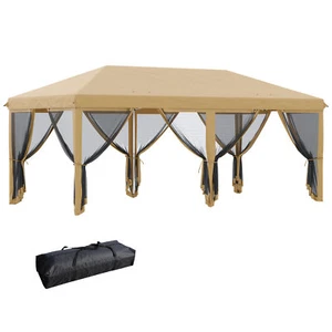 10x20 ft EZ Large Pop Up Canopy Tent for Party Outdoor Garden Patio Sun Shelter - Picture 1 of 8