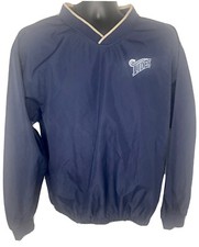 NORFOLK TIDES BASEBALL TEAM ADULT WARMUP JACKET MEDIUM BLUE VINTAGE, NORFOLK, VA