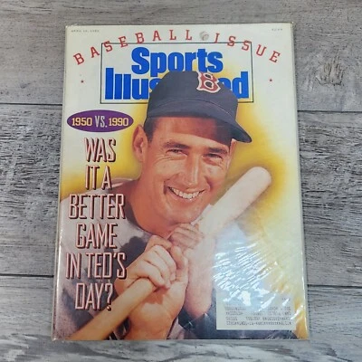 Sports Illustrated April 16 1990 Was It A Better Game In Ted's Day Ted Williams~ - Image 1 of 4