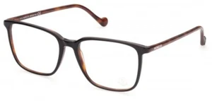 Moncler ML5095 092 Black/Tort Square Plastic Optical Eyeglass Frame 56-17-150 - Picture 1 of 3