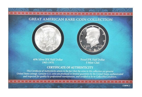 American Coin Treasure JFK Half Dollar 1965-1970 & Proof JFK Half Dollar S Mint Cover