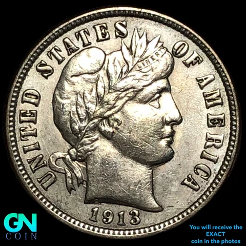 1913 P Barber Dime #E7774 Cover