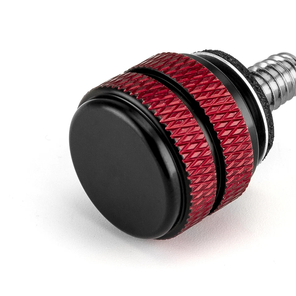 2x Harley Davidson Seat Bolt Black Anodized Billet Aluminum Rear Mounting Screw