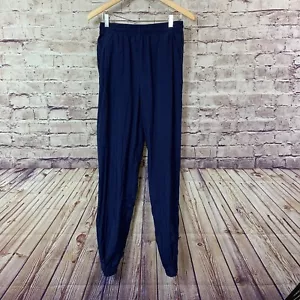 Nike Hose Jugend Größe M Navy Jogger Nylon Windbreaker Gummibund Taschen - Bild 1 von 12