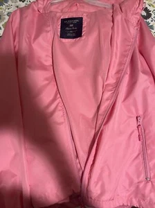 US POLO ASSN Golf Windbreaker Jacket Womens M Lightweight ,Light Pink Full Zip - Picture 1 of 3