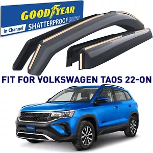 Rain Guards Vent Visors Shade for 2022-2025 Volkswagen Taos SHATTERPROOF - Picture 1 of 7