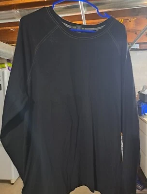 Мужская футболка John Bartlett с длинным рукавом черная для сна размер XL - Изображение 1 из 4