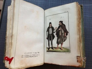 SPALLART 1809 Tableau Historique des Costumes Antiquité Moyen Age 47 PL Couleur - Picture 1 of 9