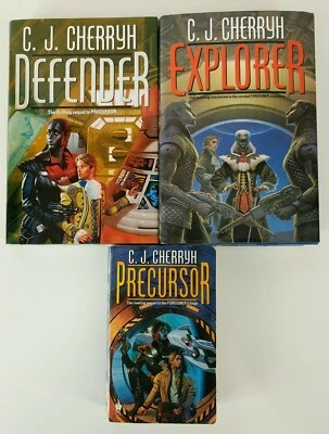 CJ Cherryh~2nd Foreigner Trilogy Lot 4 5 6 PB HC~Precursor Defender Explorer~1st - Image 1 of 4