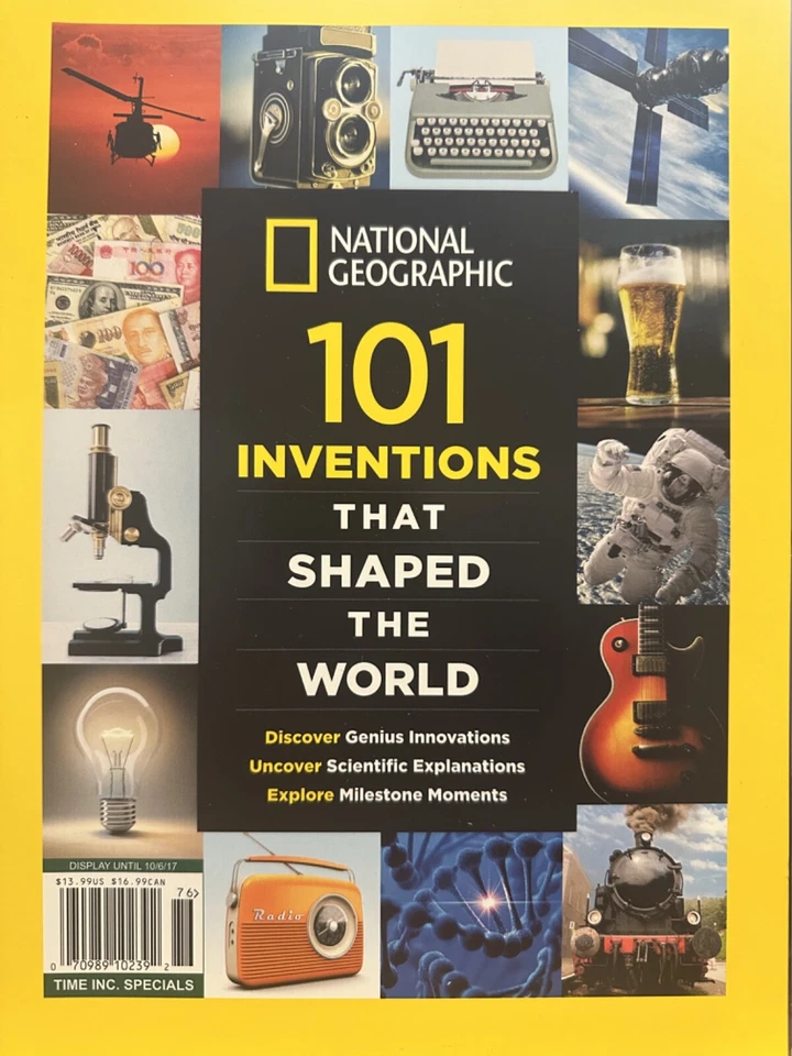 101 Inventions That Shaped the World National Geographic Magazine 2017  Foto 1 de 1