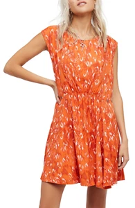 Minivestido para mujer Free People Fake Love talla pequeña naranja, venta al por menor $128 - Imagen 1 de 10