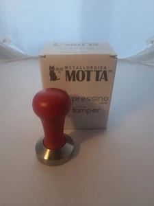 MOTTA 51mm Coffee Tamper Red - 8180/R fits post millennium Pavoni And DeLonghi - Picture 1 of 12