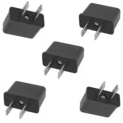 Lot de 5 Adaptateur FR vers US Convertisseur Prise Europeénne vers Fiche Amér... - Photo 1/4