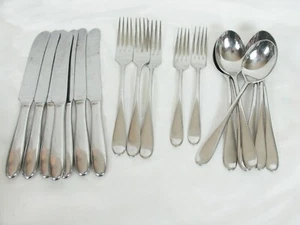 19 pcs BODA NOVA JAPAN Gourmet Stainless Flatware Knives Forks Soup Spoons - Picture 1 of 7