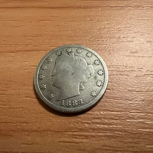 1883 NO CENTS Liberty V Nickel TOUGH DATE - FIRST YEAR OF ISSUE! L0085 - Bild 1 von 2