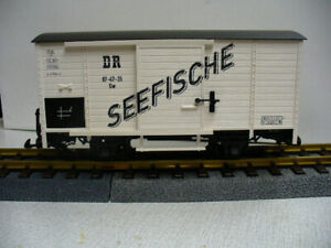 LGB 47350 Gedeckter Güterwagen DR „Seefische“ Spur G 1:22,5
