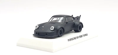 1/64 Kyosho PORSCHE 911 RSR TURBO NEGRO MATE modelo de coche fundido a presión *LEER Foto 1 de 4