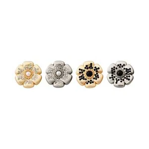 5pcs Flower Shape Metal Buttons Vintage Style for Clothing Sewing Crafts 18/23mm - Picture 1 of 13