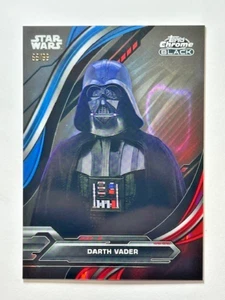 2024 Star Wars Chrome Black DARTH VADER #54 BLUE / RED LAVA REFRACTOR 66/99 - Picture 1 of 2