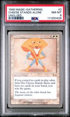 Magic the Gathering - Unglued The Cheese Stands Alone 1998 PSA 8 - Image 1 of 2