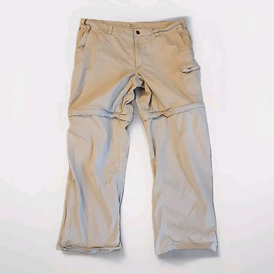 Pantalones cargo Bob Timberlake para hombre 40x31 caqui beige convertibles pantalones con cremallera Foto 1 de 4