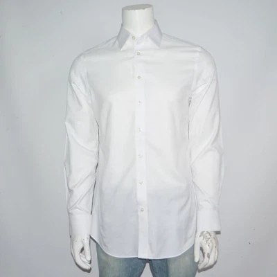 CHARLES TYRWHITT Slim Fit Non Iron White Cotton Dress Shirt 15.5 - 35 - Image 1 of 4