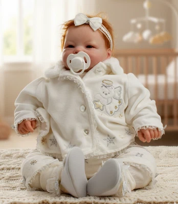 Реалистичная кукла-новорожденный Reborn Baby Girl 20 дюймов ткань тело 4 фунта 13 унций рыжие волосы карие глаза - Изображение 1 из 4