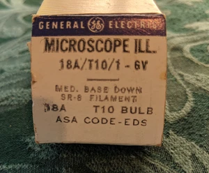 Lamp Bulb GE General Electric Microscope 6v illuminator 18A EDS NOS unused - Picture 1 of 5