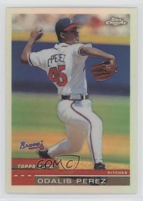 2000 Topps Chrome Refractor Odalis Perez #158 - Image 1 of 2
