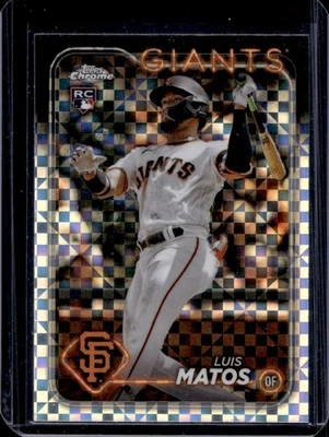 2024 Topps Chrome Luis Matos RC X Fractor Rookie #270 Giants - Image 1 of 2