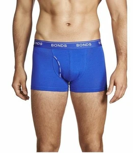 Authentic Bonds Mens Guyfront Trunks Underwear Shorts Cotton Power Blue - Picture 1 of 3