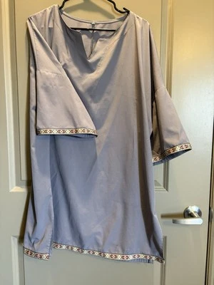 Light Gray Short sleeve Viking Tunic LARP REN Faire XXXL - Image 1 of 2