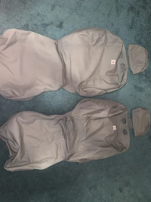 🛋️ Fundas de asiento Carhartt tejido de pato gris Foto 1 de 3