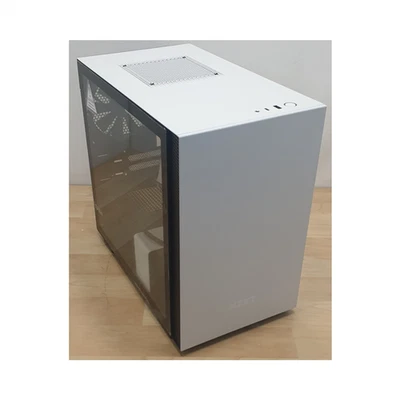 NZXT Gehäuse H210 ITX Mini Tower Hartglas Seitenfenster Weiß (Gebraucht) - Bild 1 von 4