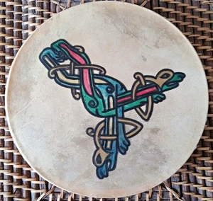Vintage MALACHY KEARNS IRISH/CELTIC 8" BODHRAN DRUM (Ireland): No tipper incl. - Bild 1 von 16