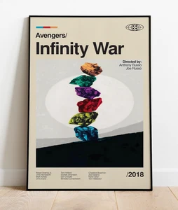Avengers Infinity War Poster - Modern Minimalist Wall Art Print - Home Decor - Picture 1 of 4