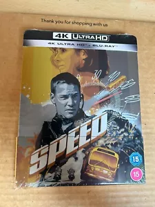 Speed - Mega Rare UK Zavvi 4K UHD Blu-ray SteelBook NEW & SEALED Keanu Reeves - Picture 1 of 4