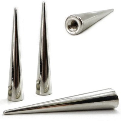 GLETSCHERLICHT Nieten - Killernieten 55mm Spikeniete Schraubnieten Ziernieten Gothic Punk Metal