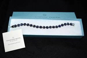 Touchstone Crystal by Swarovski DUNKELLILA Eis Armband 12227B Neu in Box - Bild 1 von 5