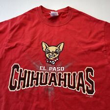 MiLB El Paso Chihuahuas T-Shirt Adult Medium Red Minor League Baseball Dogs