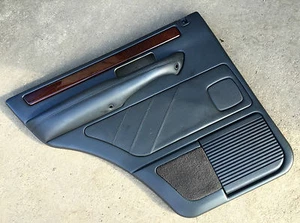 Tarjeta puerta trasera izquierda Range Rover P38 cuero GRIS CENIZA con nogal ELB109590LNF - Imagen 1 de 12