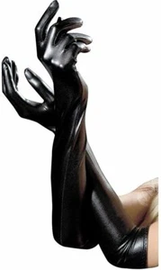 Mujeres PU Largo Simulación Cuero Delgado Dedo Completo Sexy Leopardo Mitones Guantes - Imagen 1 de 3